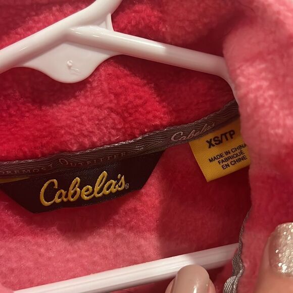 Cabela’s little girl youth XS 4/5 pink warm fleece Camo camouflage  jacket - Picture 9 of 15